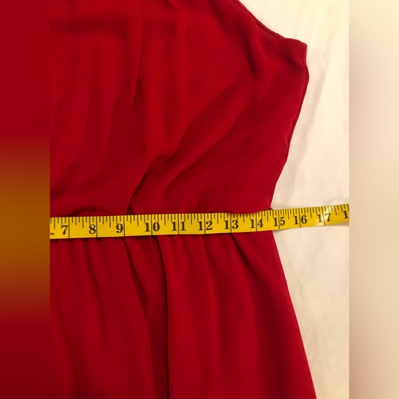 By & By red dress with thin straps and elastic waist, Xl - Picture 9 of 13
